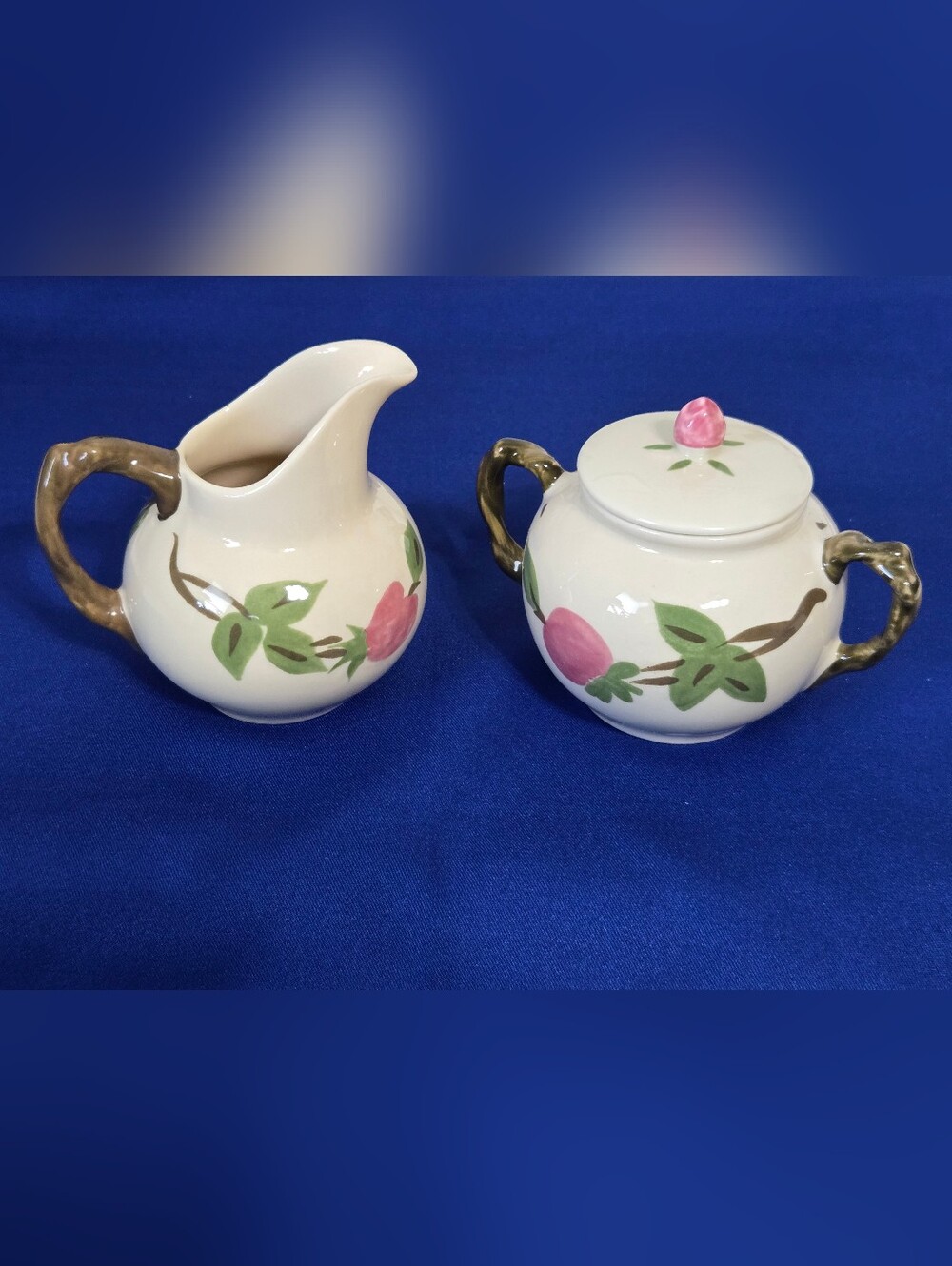 Franciscan Desert Rose NWT Open Creamer and Covered Sugar Dish